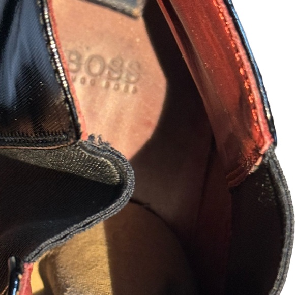 Men’s patent leather ankle boots - Picture 1 of 4